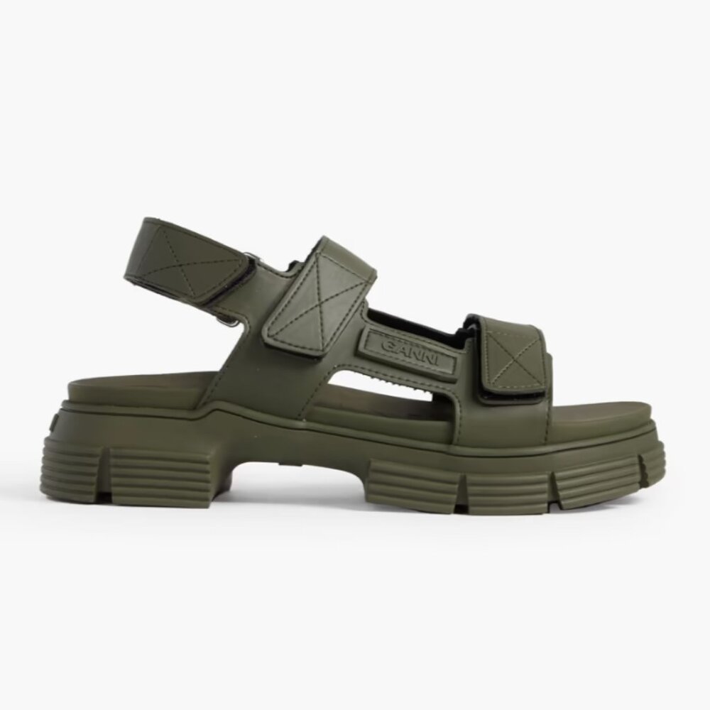 EUC Ganni Rubber Sandals size 39